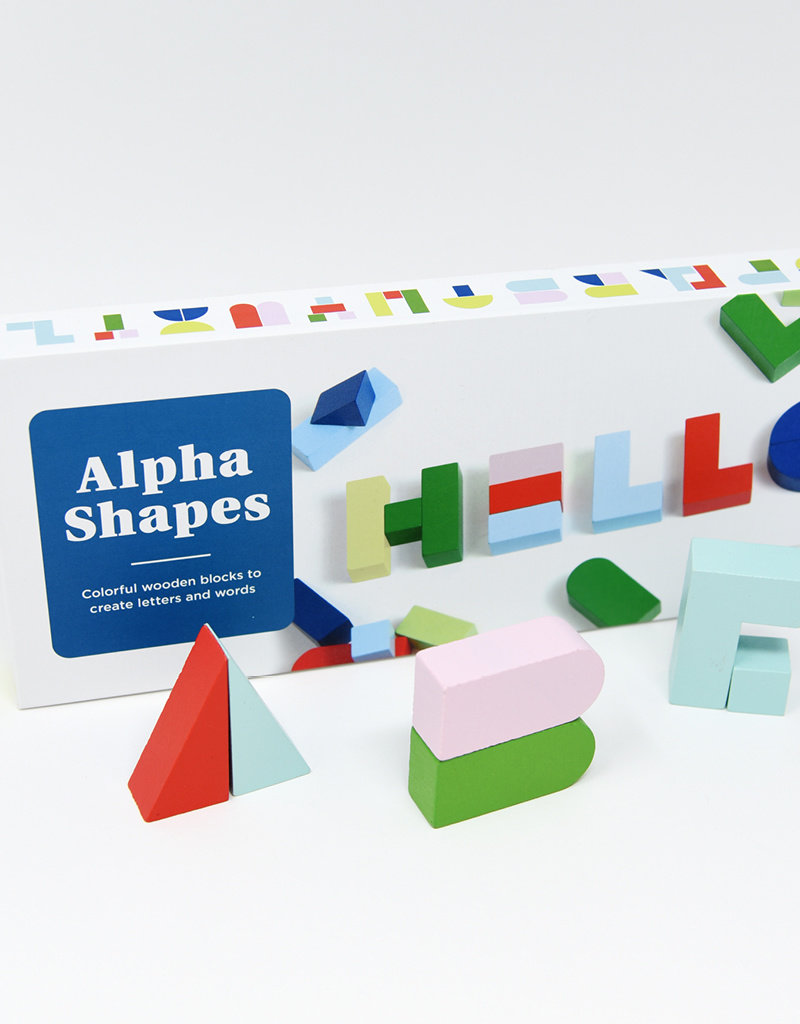 Alpha Shapes: (Colorful Wooden Block Letters for Decor, Educational  Alphabet Word Blocks) a book by Chronicle Books