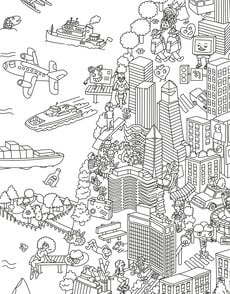 New York Giant Coloring Sheet