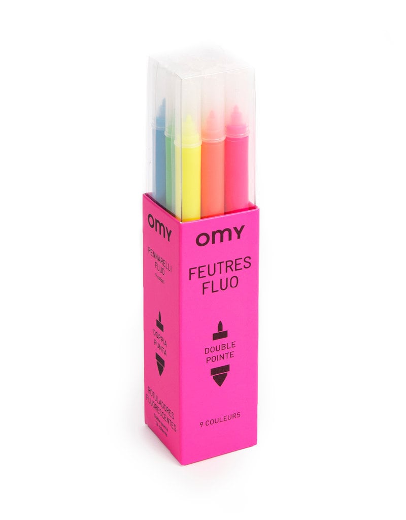 Neon Markers Set of 9