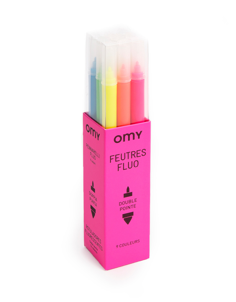 Neon Markers Set of 9 Poster House Shop