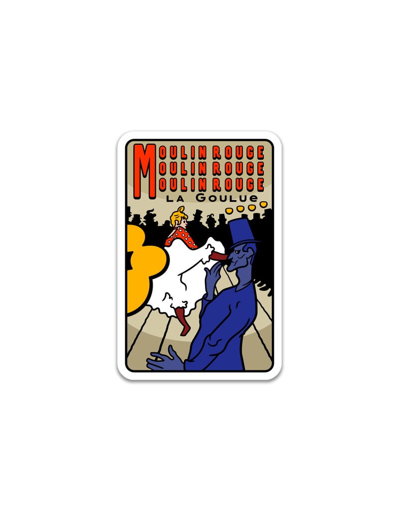 Moulin Rouge La Goulue Vinyl Sticker