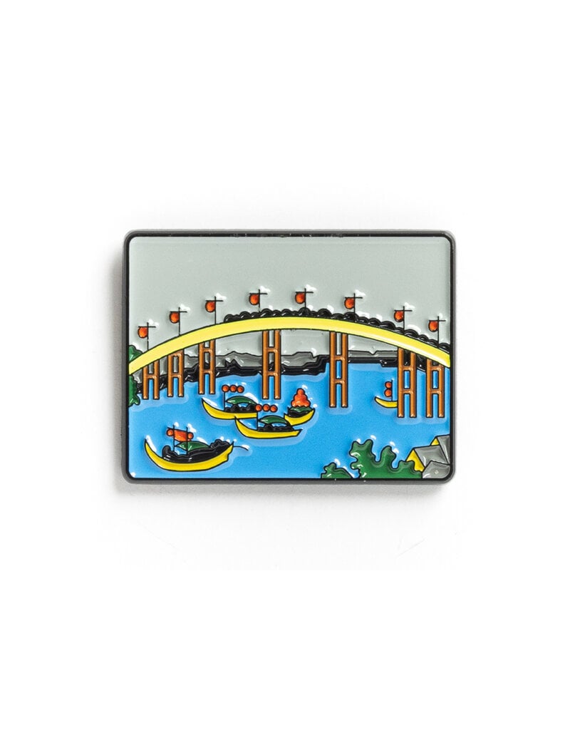 Hokusai Tenma Bridge Pin