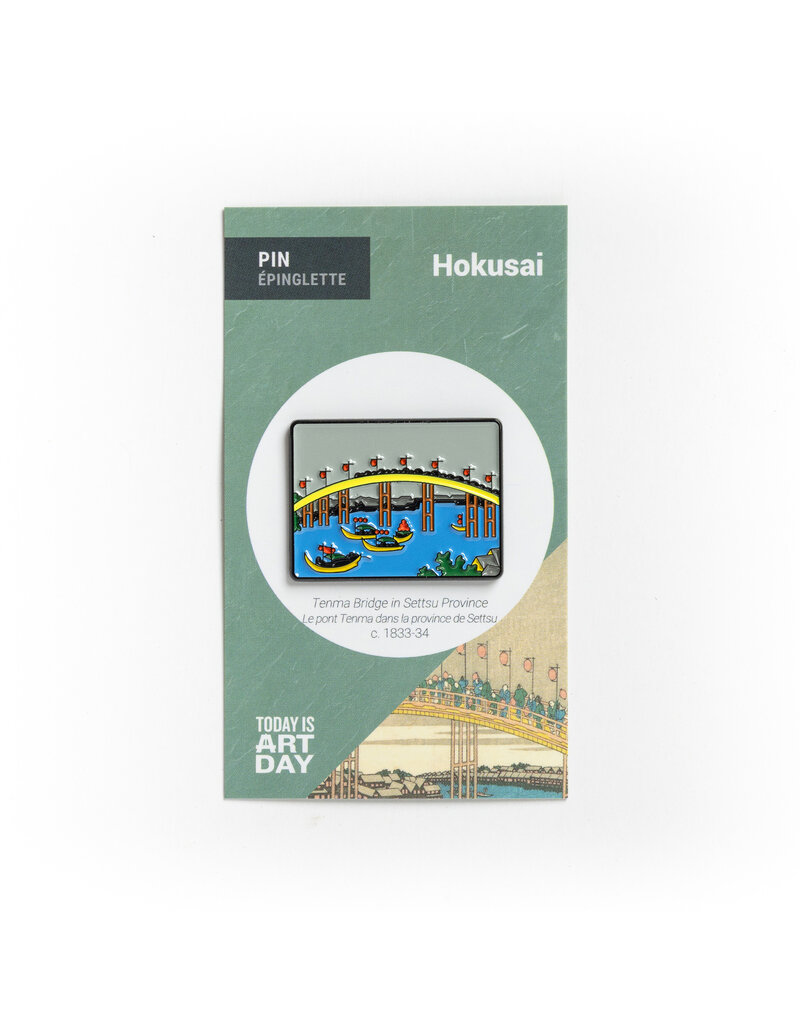 Hokusai Tenma Bridge Pin