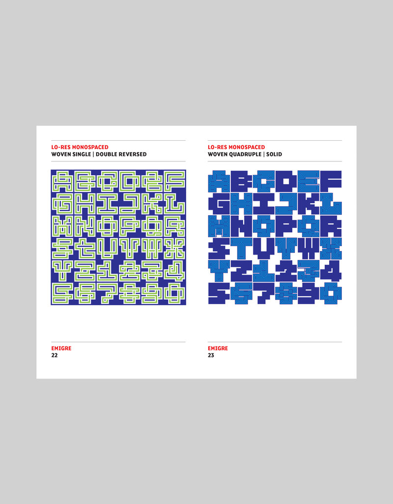 Lo-Res Monospaced Type Specimen Booklet