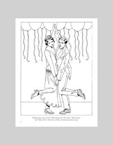 Fashions of the Roaring Twenties Coloring Book