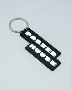 Poster House Logo Keychain Black