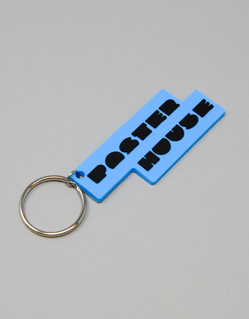 Poster House Logo Keychain Cyan