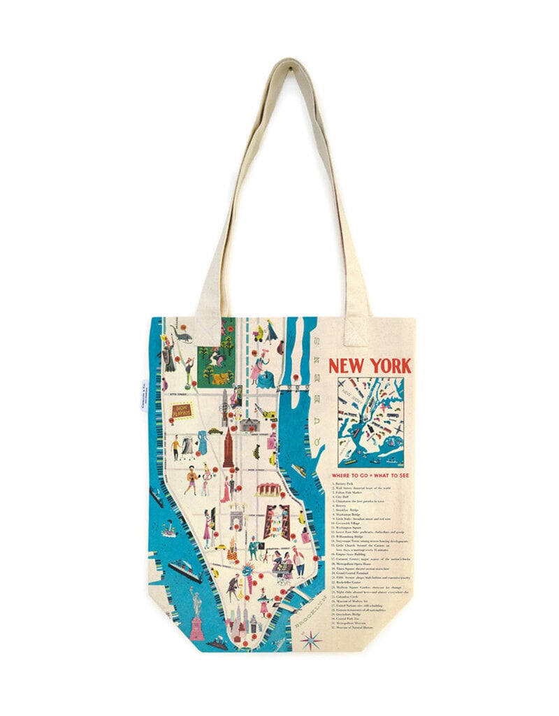 New York Map Tote Bag