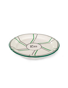 Absinthe Saucer 1f25 Green/Silver