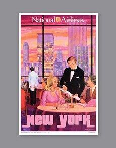 National Airlines New York Print
