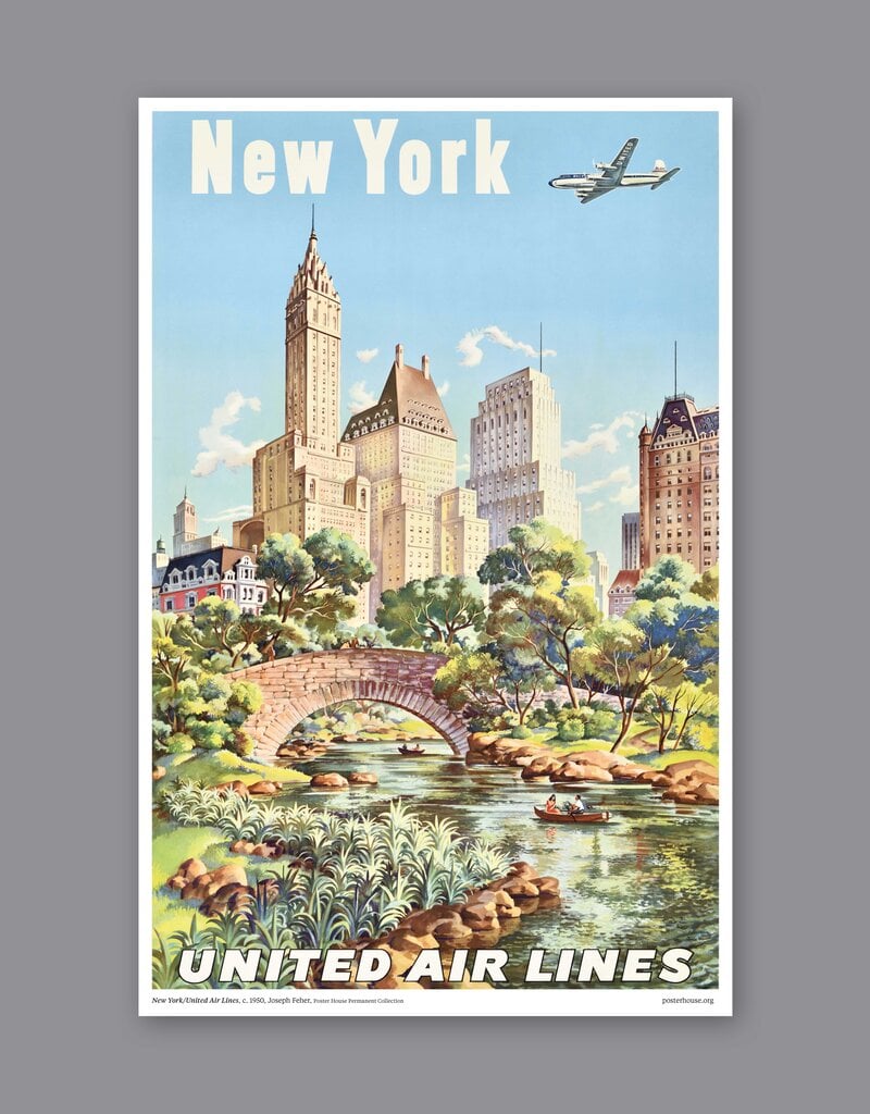 New York United Air Lines Print