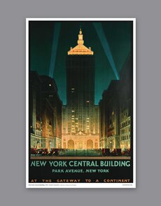 New York Central Building Print