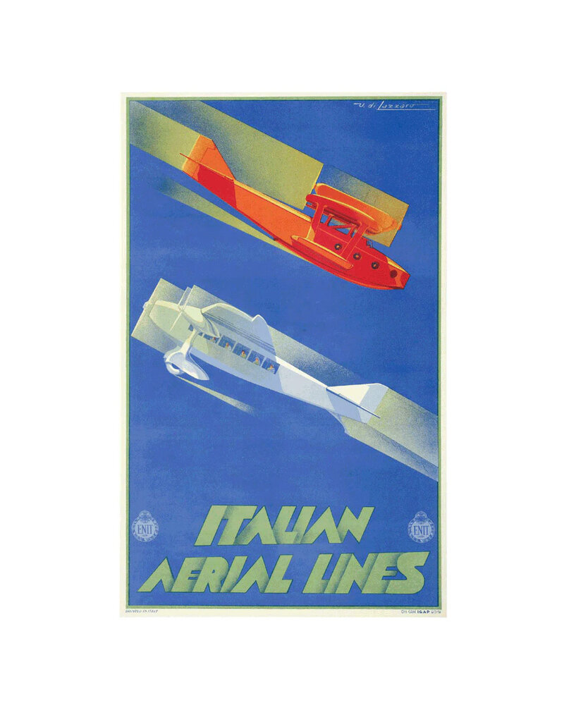 Vintage Airplane Posters Notecards