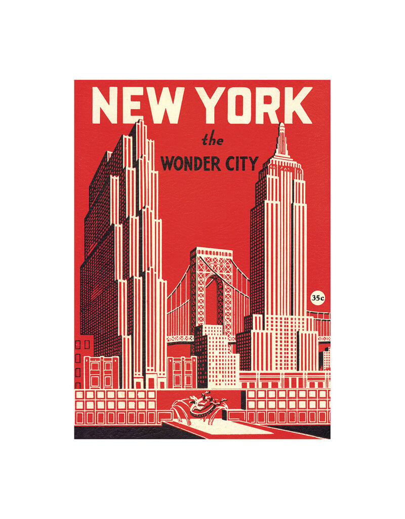 New York the Wonder City Wrapping Paper / Print