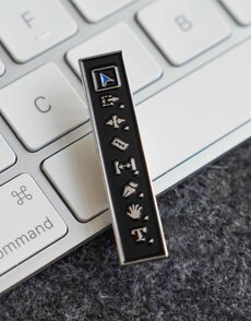 Editor's Toolbar Enamel Pin