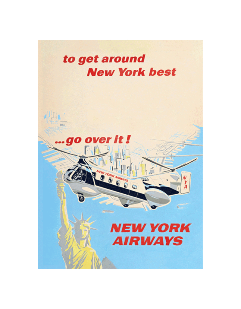 New York Airways Lenticular Postcard