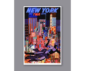New York Fly TWA Jets Print