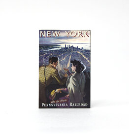 New York Go by Train Magnet