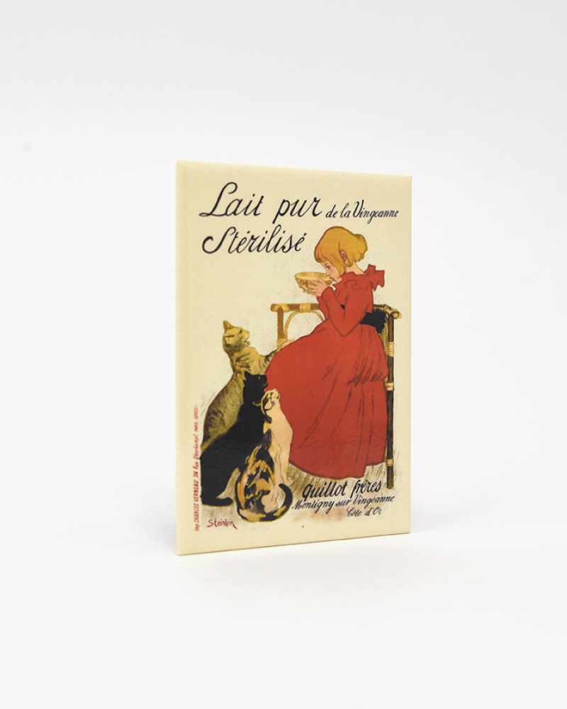 Poster Sur Toile "Lait Pur Stérilisé" Par Théophile Steinlen - Format 30 X 45 Cm - Décoration Salon