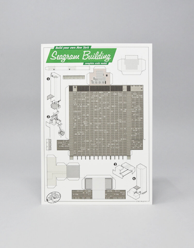 Build Your Own Seagram Building Postcard