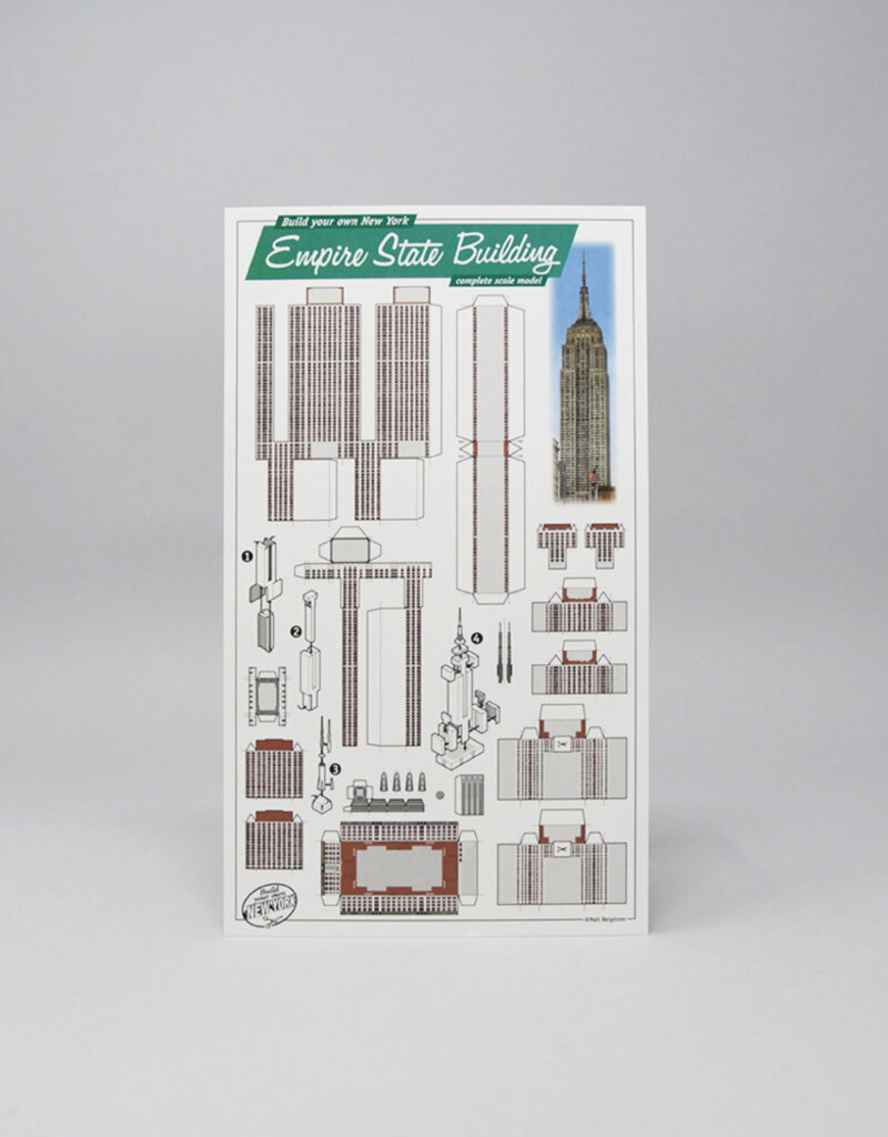 Build Your Own Empire State Building Postcard