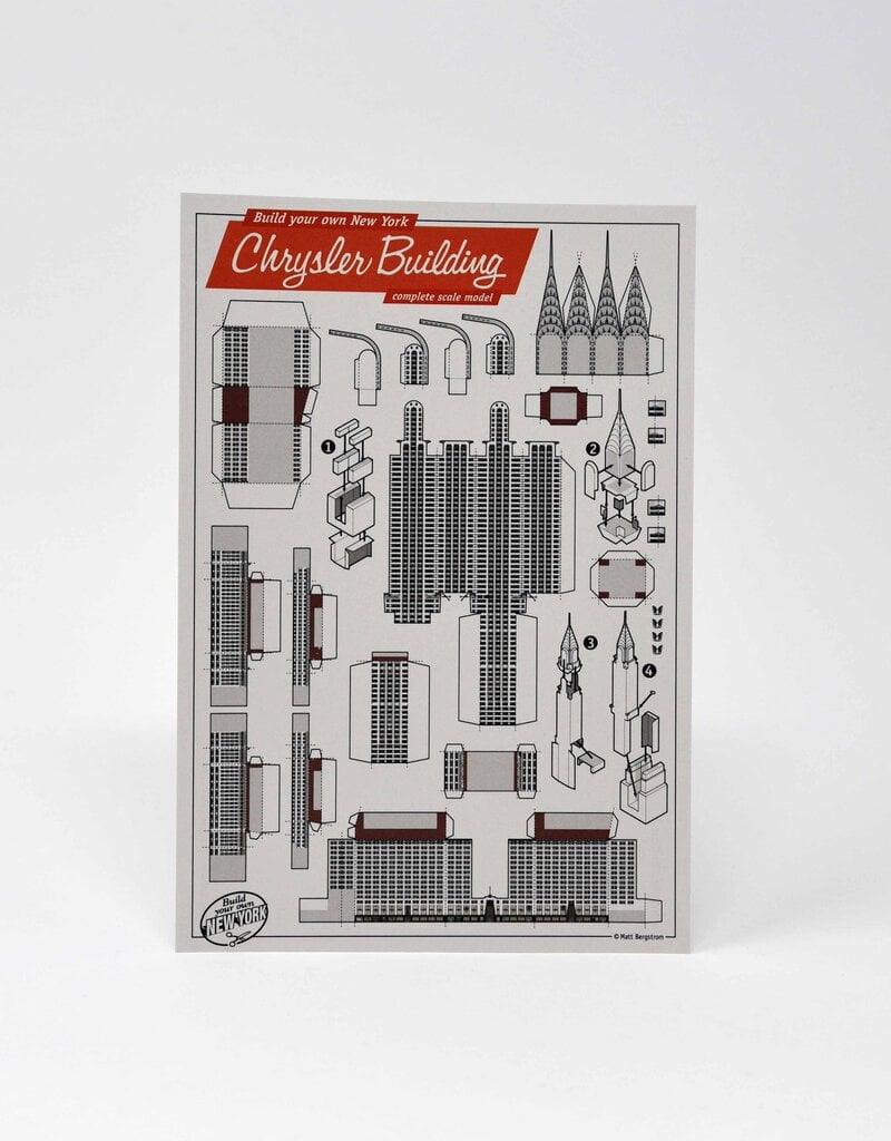 Build Your Own Chrysler Building Postcard