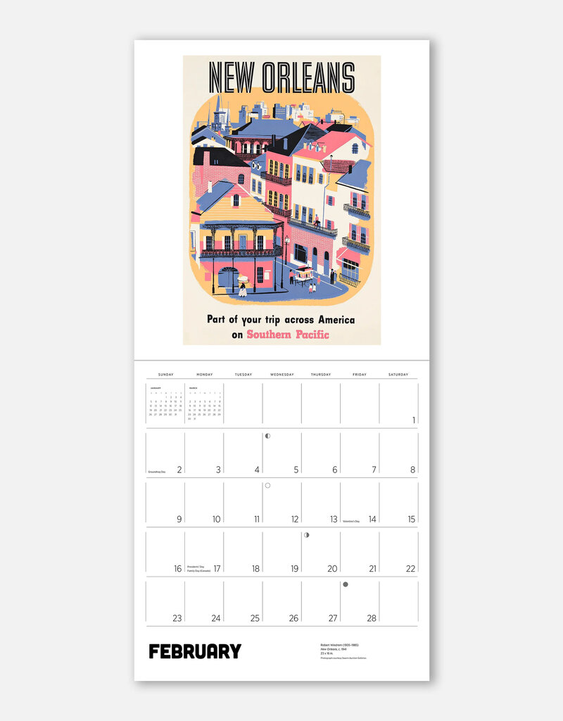 America by Rail 2025 Wall Calendar