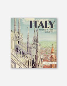 Italy Vintage Travel Posters 2025 Wall Calendar