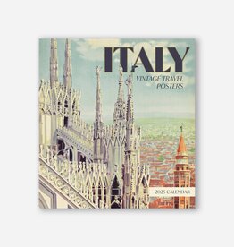 Italy Vintage Travel Posters 2025 Wall Calendar