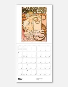 Alphonse Mucha 2025 Wall Calendar