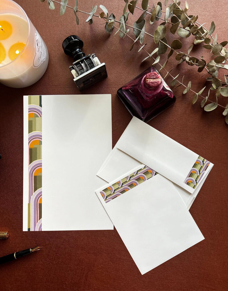 Art Deco Letter Writing Set