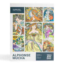 Alphonse Mucha Coloring Book