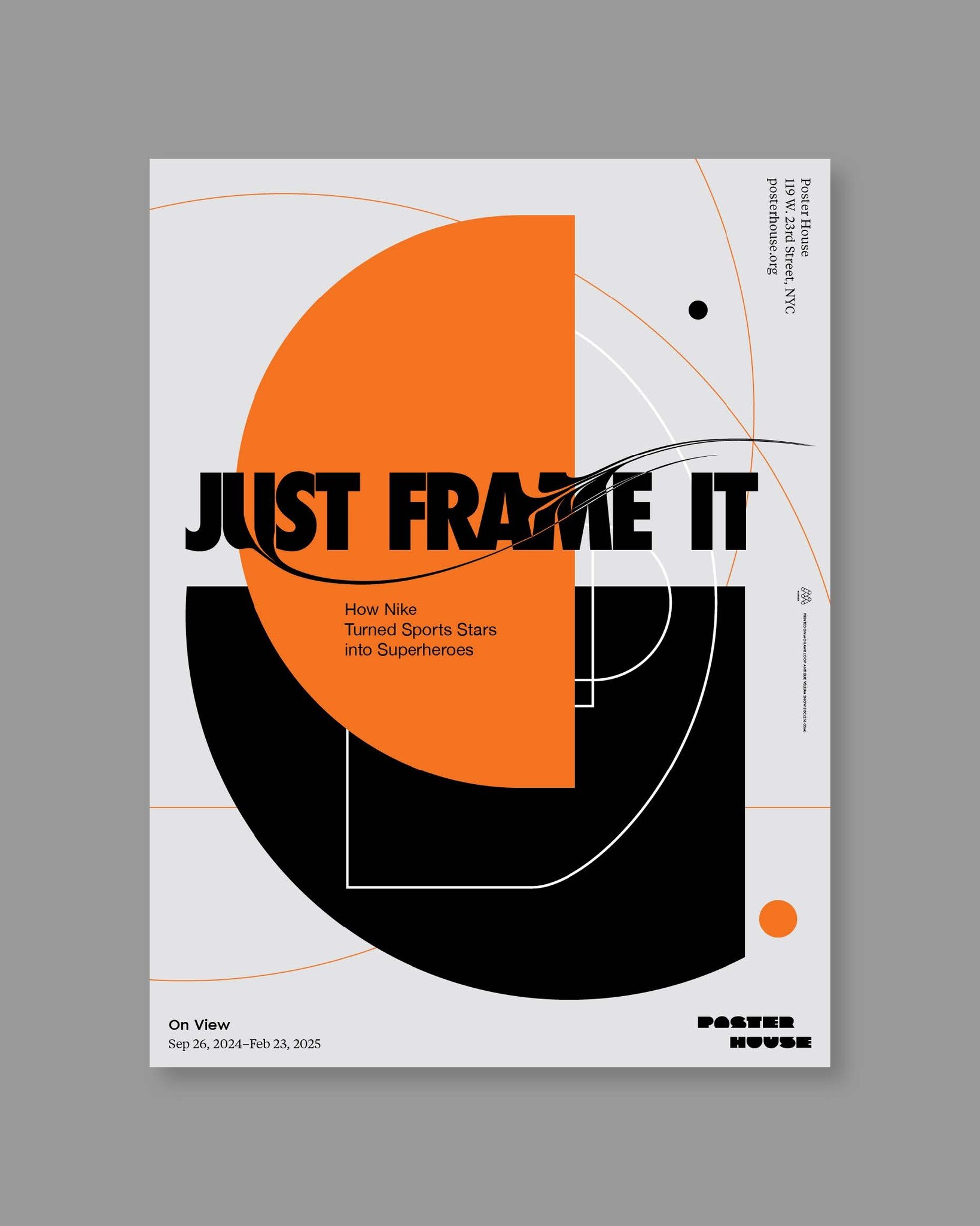 Just Frame It Exhibition Poster - Poster House Shop