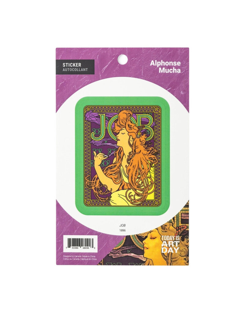 Mucha Job Vinyl Sticker