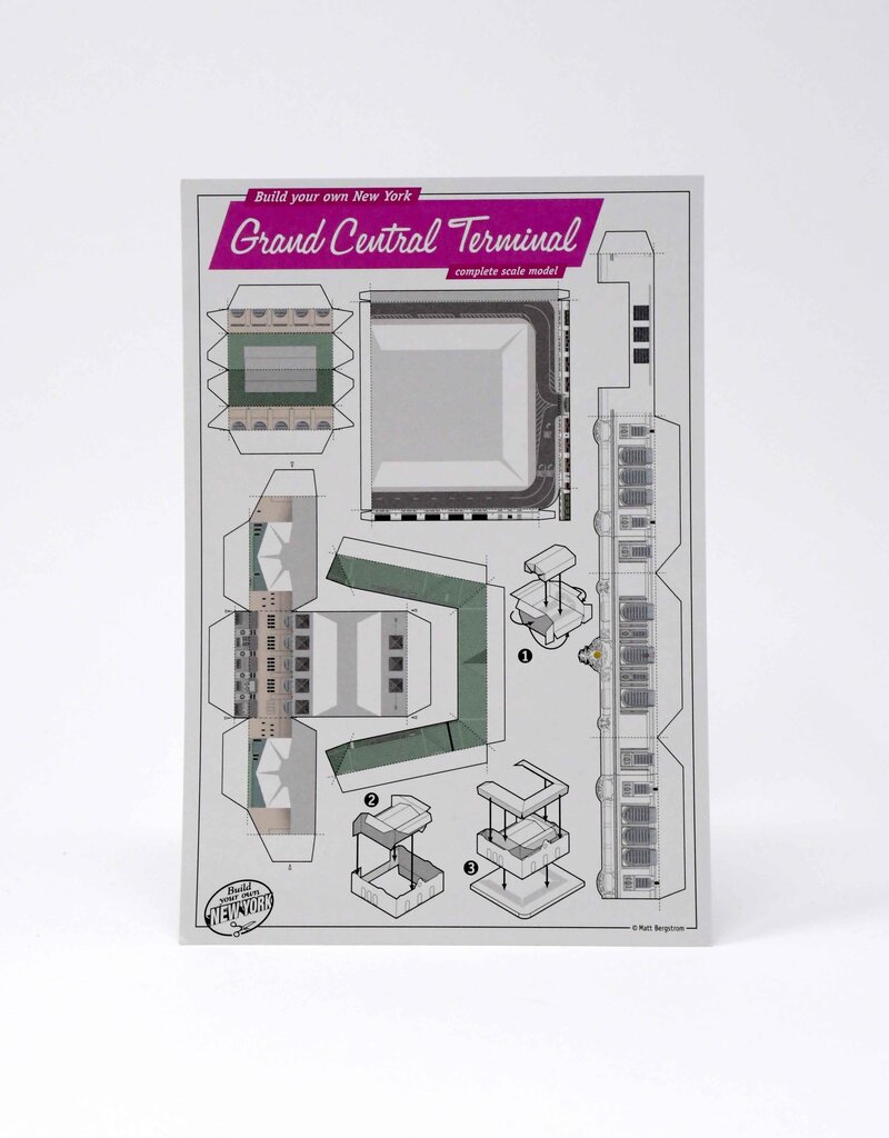 Build Your Own Grand Central Terminal Postcard