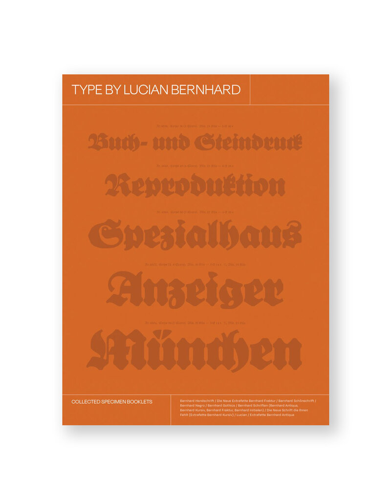 Type by Lucian Bernhard: Collected Specimen Booklets