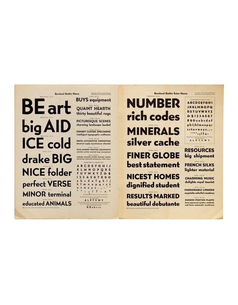 Type by Lucian Bernhard: Collected Specimen Booklets