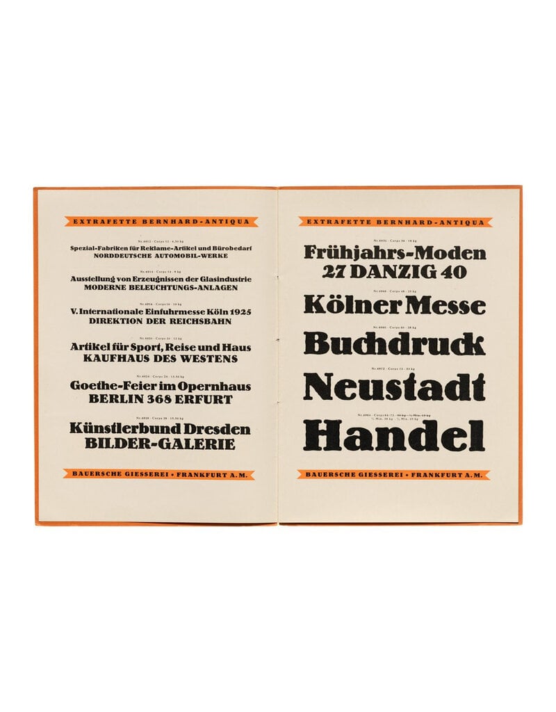 Type by Lucian Bernhard: Collected Specimen Booklets