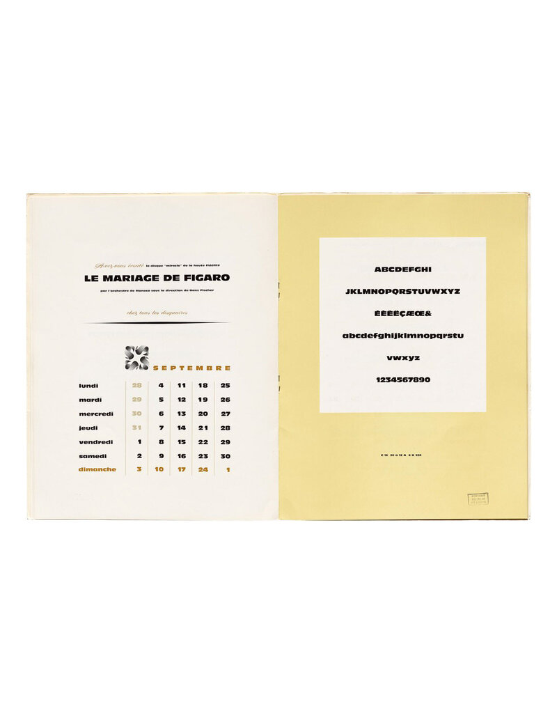 Type by Roger Excoffon: Collected Specimen Booklets