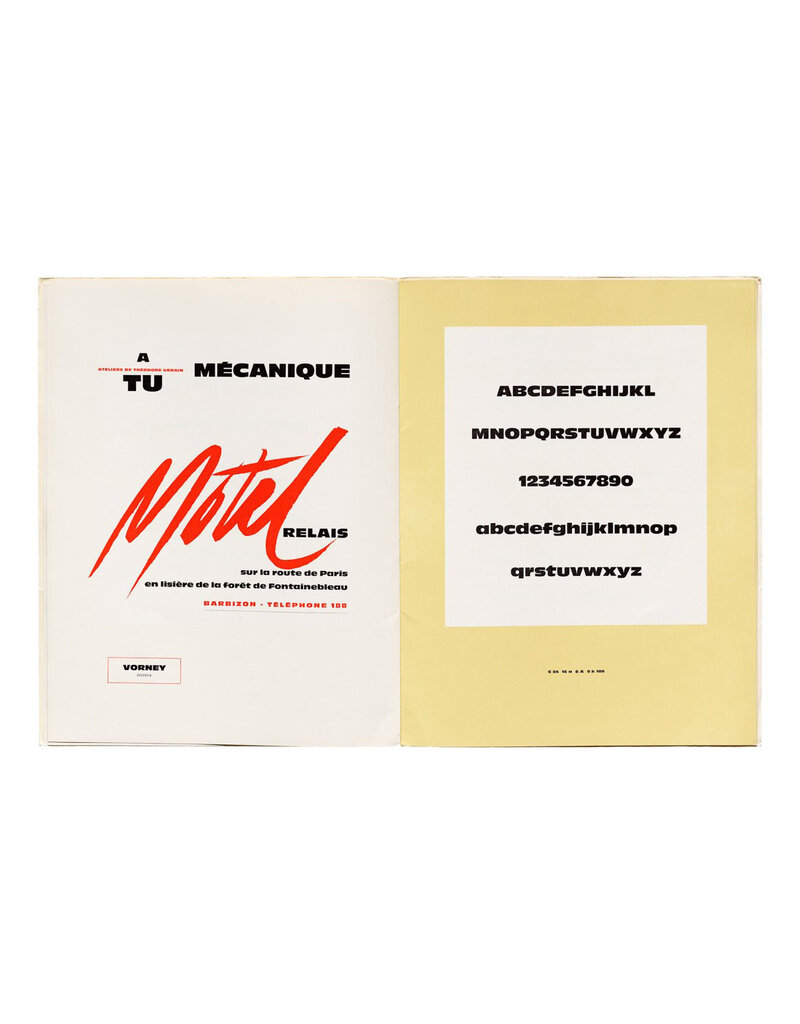 Type by Roger Excoffon: Collected Specimen Booklets