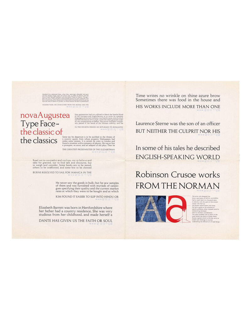 Type by Aldo Novarese: Collected Specimen Booklets