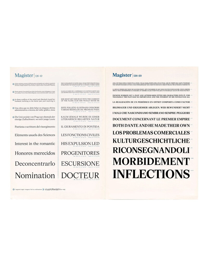 Type by Aldo Novarese: Collected Specimen Booklets