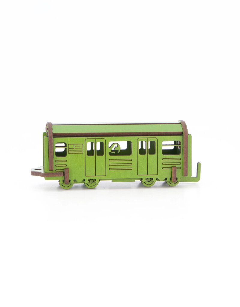 Wooden Subway Train Kit Green