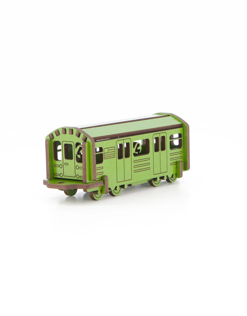 Wooden Subway Train Kit Green