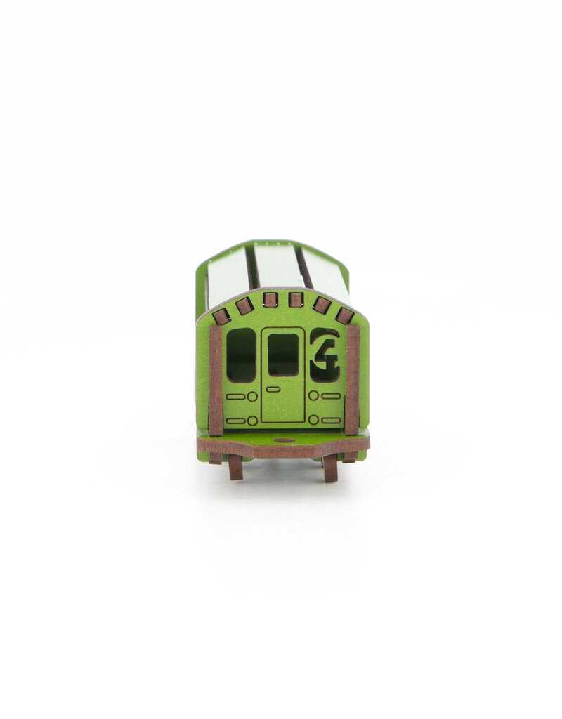 Wooden Subway Train Kit Green