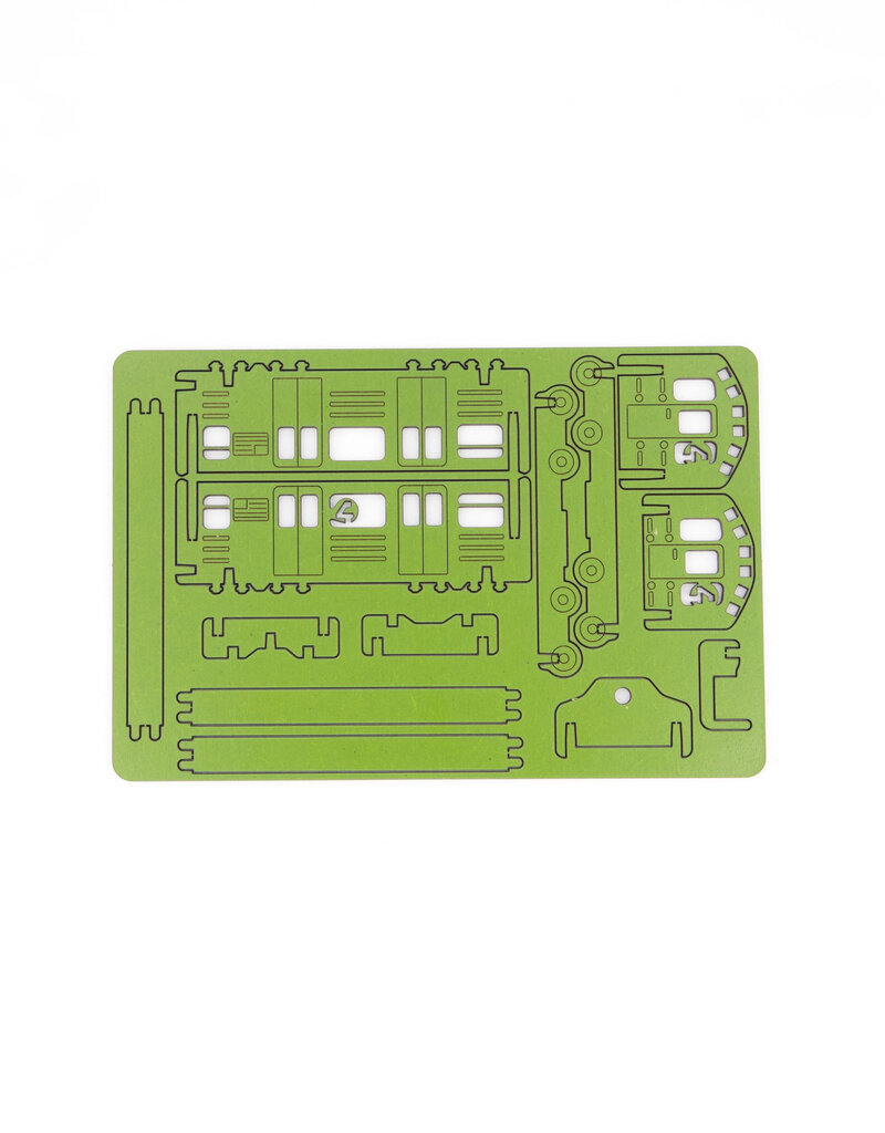 Wooden Subway Train Kit Green