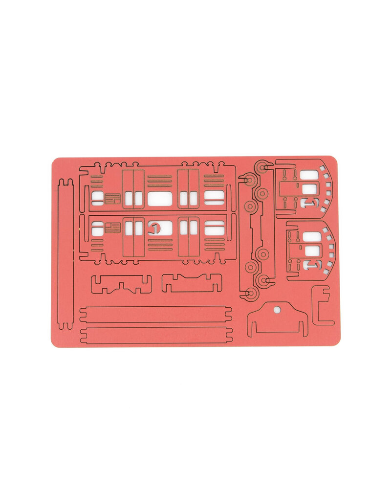 Wooden Subway Train Kit Red