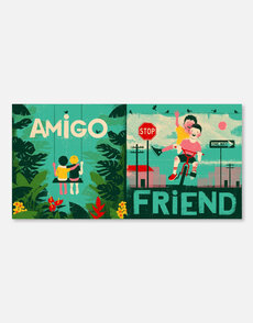 Two Worlds (Dos mundos): A First Picture Book of English and Spanish Words