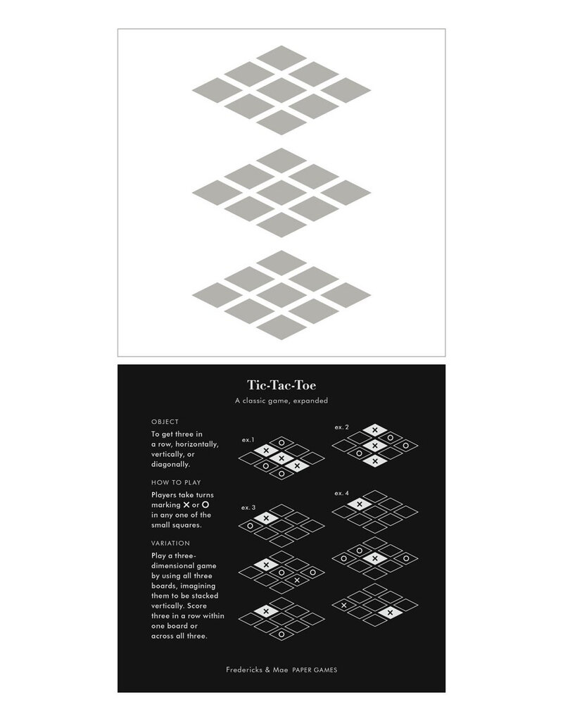 Fredericks & Mae Paper Games
