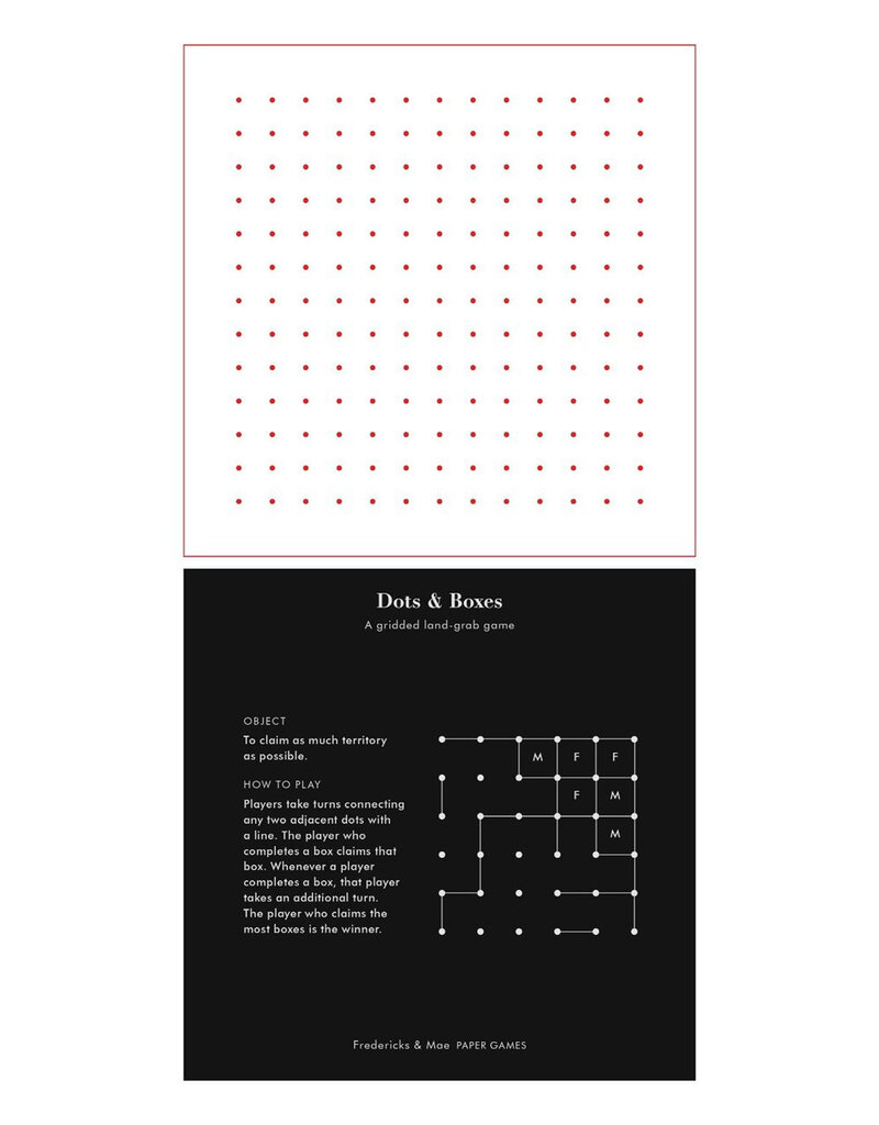 Fredericks & Mae Paper Games